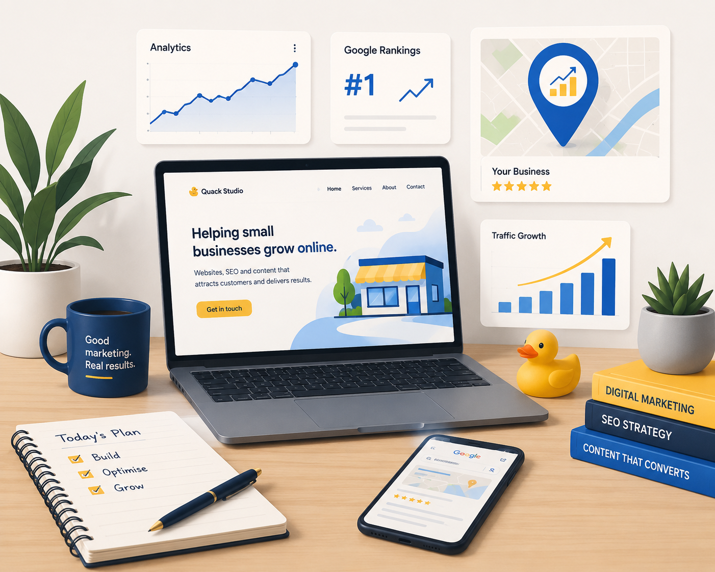 about quack studio marketing